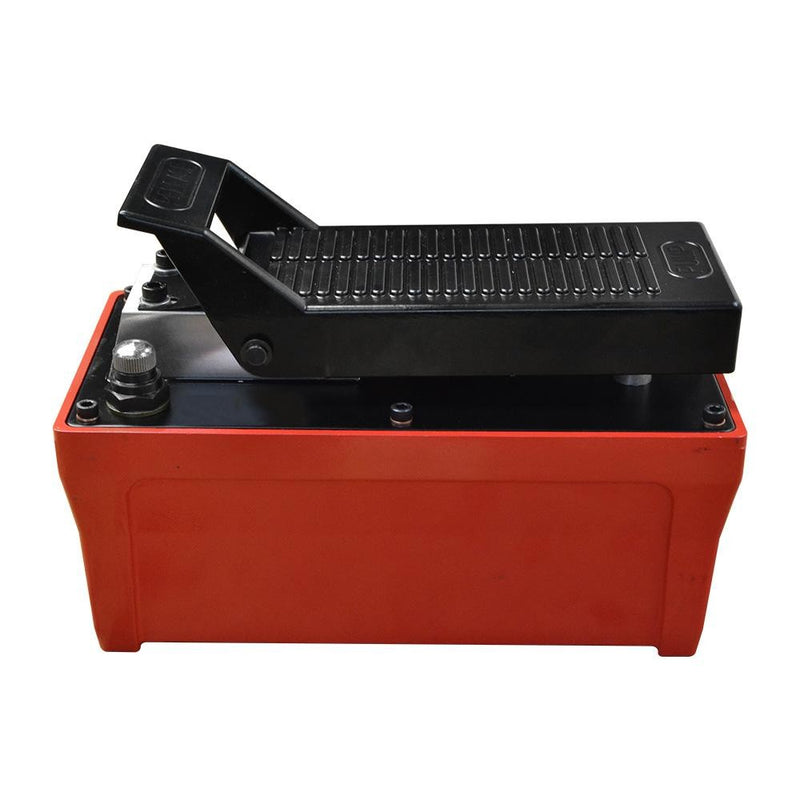 10,000 PSI Pneumatic Hydraulic Pump AF1 Electric Foot Pumper 90-145 PSI Input Air Pressure 48" Hose & Coupler