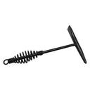 Welding slag removal hammer with durable spring shock absorb handle.
