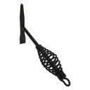 Straight welding chipping hammer featuring coil handle for comfort.