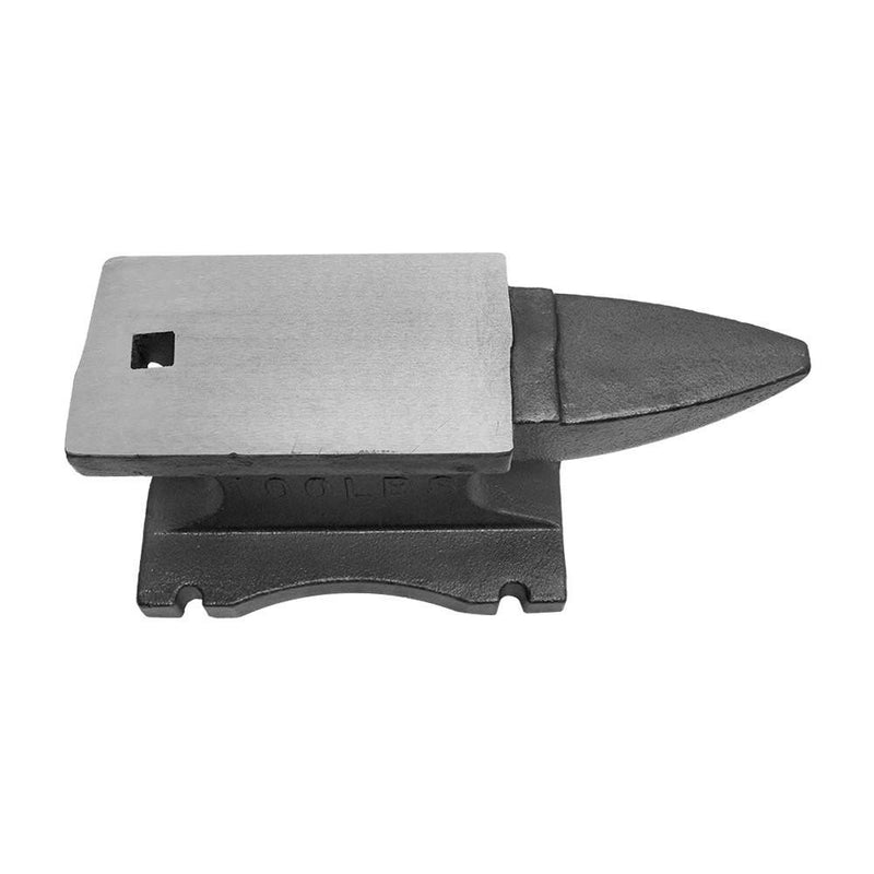 100 Lbs Heavy Duty Cast Iron Anvil Blacksmith Long Horn Hardy Hole