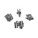 100 Pc Chrome Wire Grid Connector Clamp Joiner Gridwall Panel Wire Cube Storage Clipping Snap On