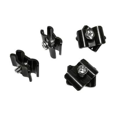 100 Pc Gloss Black Wire Grid Connector Clamp Joiner Gridwall Panel Wire Cube Storage Clipping Snap On