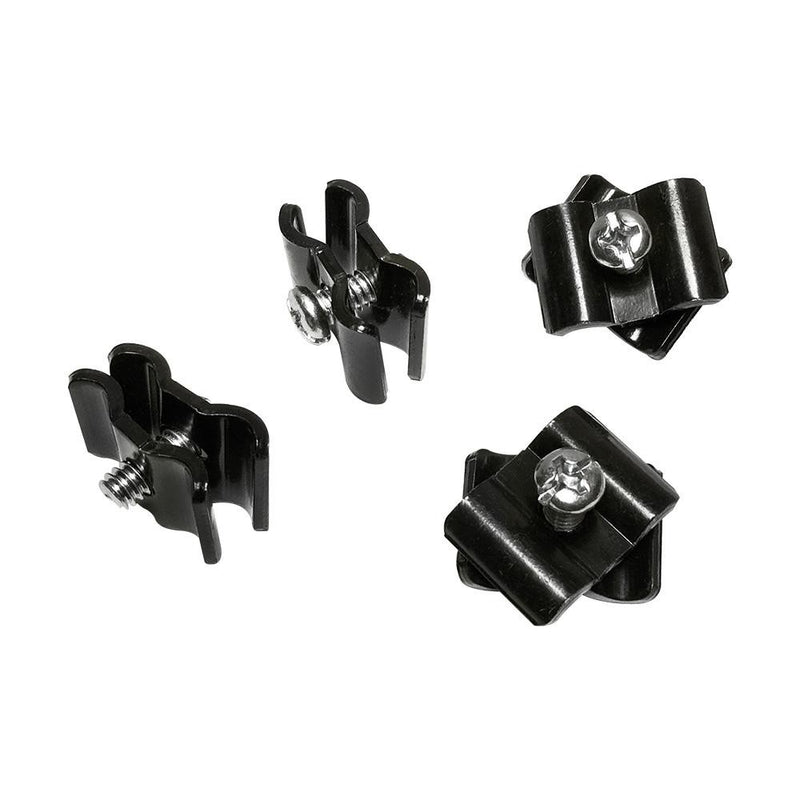 100 Pc Gloss Black Wire Grid Connector Clamp Joiner Gridwall Panel Wire Cube Storage Clipping Snap On