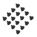 100 PC Gray Rubber Bumper For Shelf Rests Bracket Cushion Glass Shelves