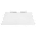 100 Pc Slatwall Shelves Shelf Shoe 12'' x 6'' Display Flat Styrene Clear Acrylic