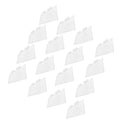 100 Pc Slatwall Shelves Shelf Shoe 12'' x 6'' Display Flat Styrene Clear Acrylic