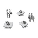 100 Pc White Wire Grid Connector Clamp Joiner Gridwall Panel Wire Cube Storage Clipping Snap On