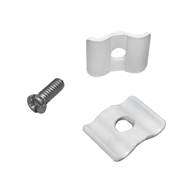 100 Pc White Wire Grid Connector Clamp Joiner Gridwall Panel Wire Cube Storage Clipping Snap On