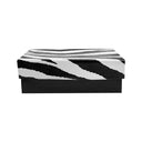 100 Pc Zebra Animal Print Cotton Filled Batting Gift Boxes Jewelry