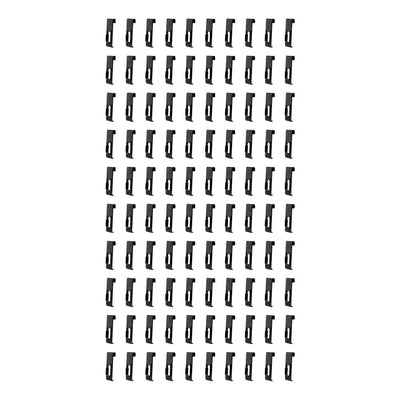 100 PCS Gridwall Utility Hook Grid wall Panel Display Picture Notch Black