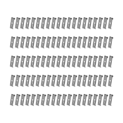 100 PCS Gridwall Utility Hook Grid wall Panel Display Picture Notch Chrome