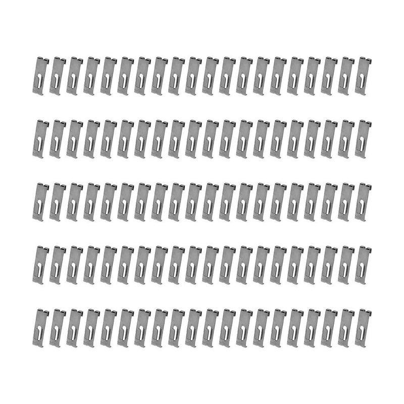 100 PCS Gridwall Utility Hook Grid wall Panel Display Picture Notch Chrome