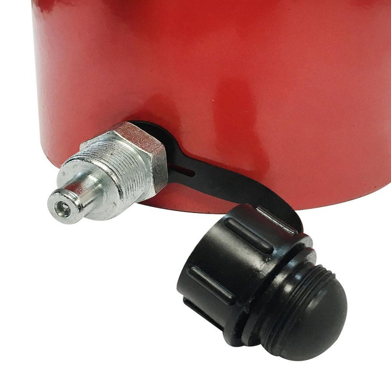 100 Ton 4" Stroke Hydraulic Cylinder Lifting Jack Ram 9" Closed Height W/ Lock Nut