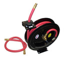 100' x 3/8" Wall Truck Mountable Retractable Air Hose Reel Rubber 300 PSI