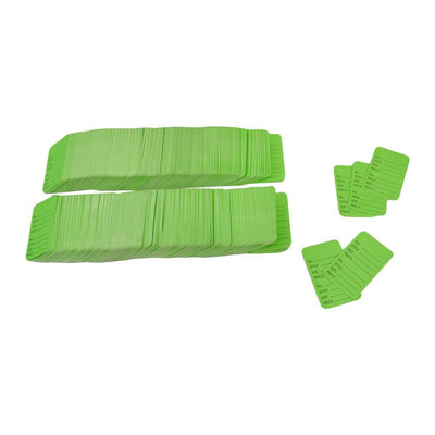 1000 Pcs Large Green Merchandise Coupon Price Tag Clothing Perforated 1-3/4"x 2-7/8"