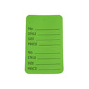 1000 Pcs 1-3/4"x 2-7/8" Green Merchandise Coupon Price Tags, Perforated Clothing Tags for Retail Pricing & Inventory