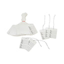 1000 Pcs 1-3/4"x 2-7/8" White Merchandise Coupon Price Tags With Strings, Perforated Clothing Tags for Retail Pricing & Inventory