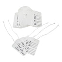 1000 Pcs 1-3/4"x 2-7/8" White Merchandise Coupon Price Tags With Strings, Perforated Clothing Tags for Retail Pricing & Inventory