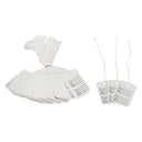1000 Pcs 1-1/4"x 1-7/8" White Merchandise Coupon Price Tags With Strings, Perforated Clothing Tags for Retail Pricing & Inventory