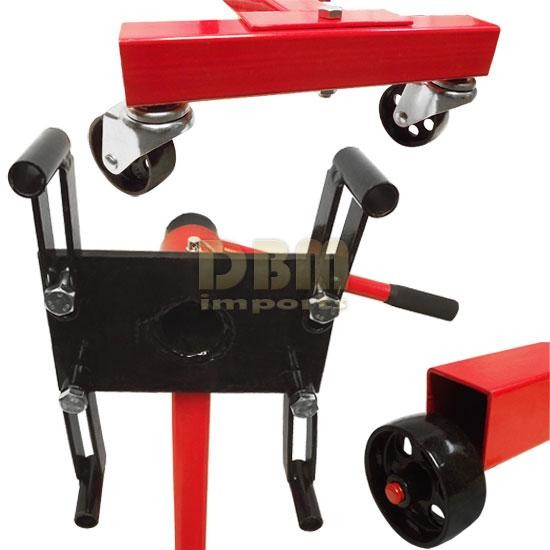 1000Lb Engine Stand Heavy Duty Mobile Engine Cart 360 Degree Rotating Head