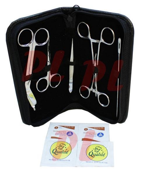 11 PC Wound Kit Medic Surgical Minor Surgery Instrument Scissor Forceps - CANT FIND PHOTOS