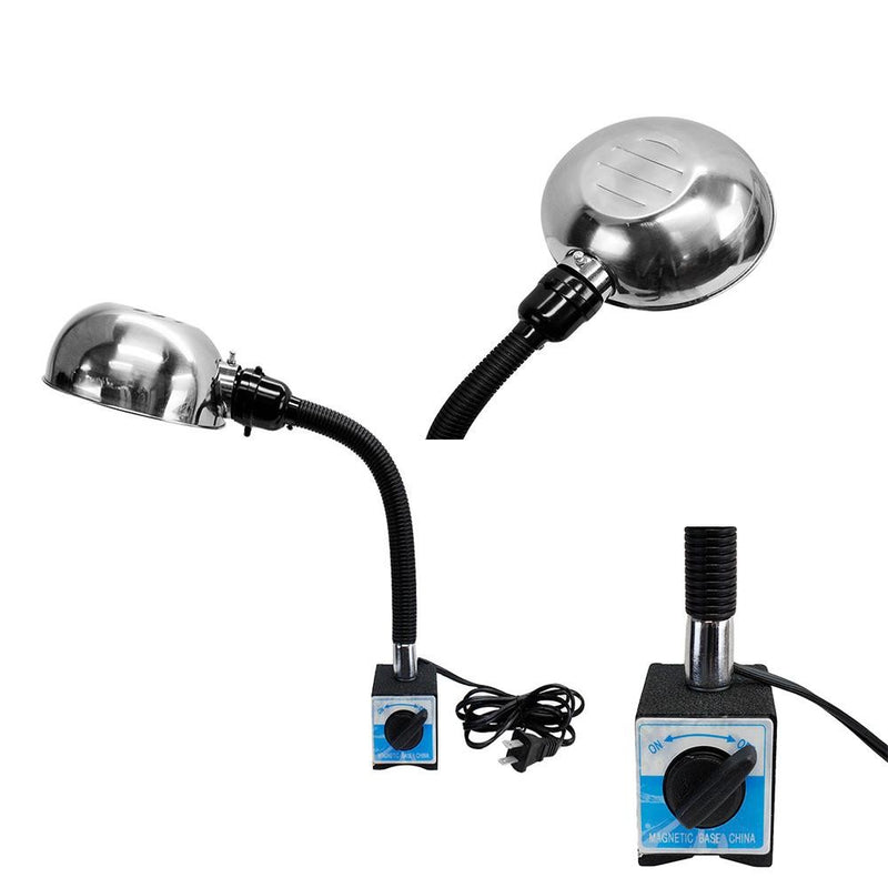 110 Lbs Work Lamp On Magnetic Base Flexible Arm Table Lighting Portable Gooseneck Arm 10.50"
