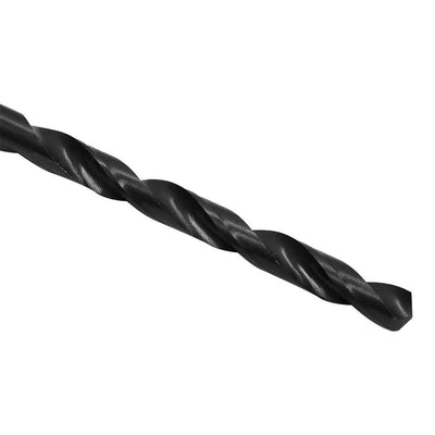 12 PC Straight Shank Drill Set 6.4mm Black Oxide Standard HSS Jobber Length Twist Drilling Tools