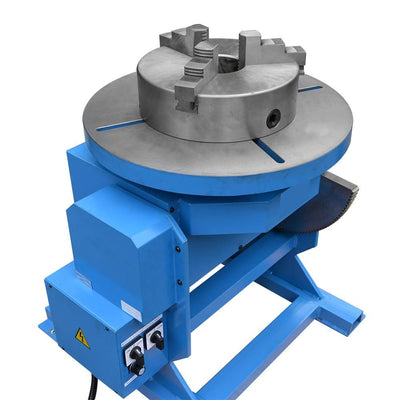 12" Chuck  + 550-1100 LBS Welding Positioner Rotary Table Tilt 0-45-90 110V/400W