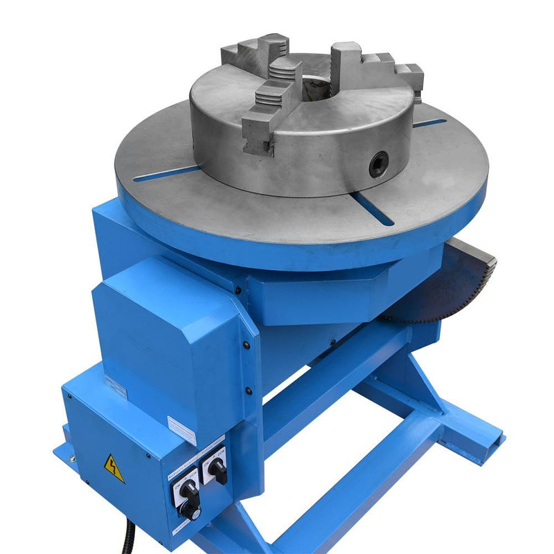 12" Chuck  + 550-1100 LBS Welding Positioner Rotary Table Tilt 0-45-90 110V/400W