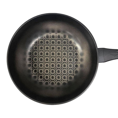 12" (30cm) Non-Stick Saute Wok Pan with 3D Diamond Coating – Made in Korea, Stir Fry Pan for Kitchen