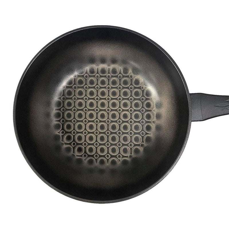 12" (30cm) Non-Stick Saute Wok Pan with 3D Diamond Coating – Made in Korea, Stir Fry Pan for Kitchen
