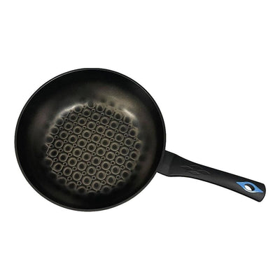12" (30cm) Non-Stick Saute Wok Pan with 3D Diamond Coating – Made in Korea, Stir Fry Pan for Kitchen