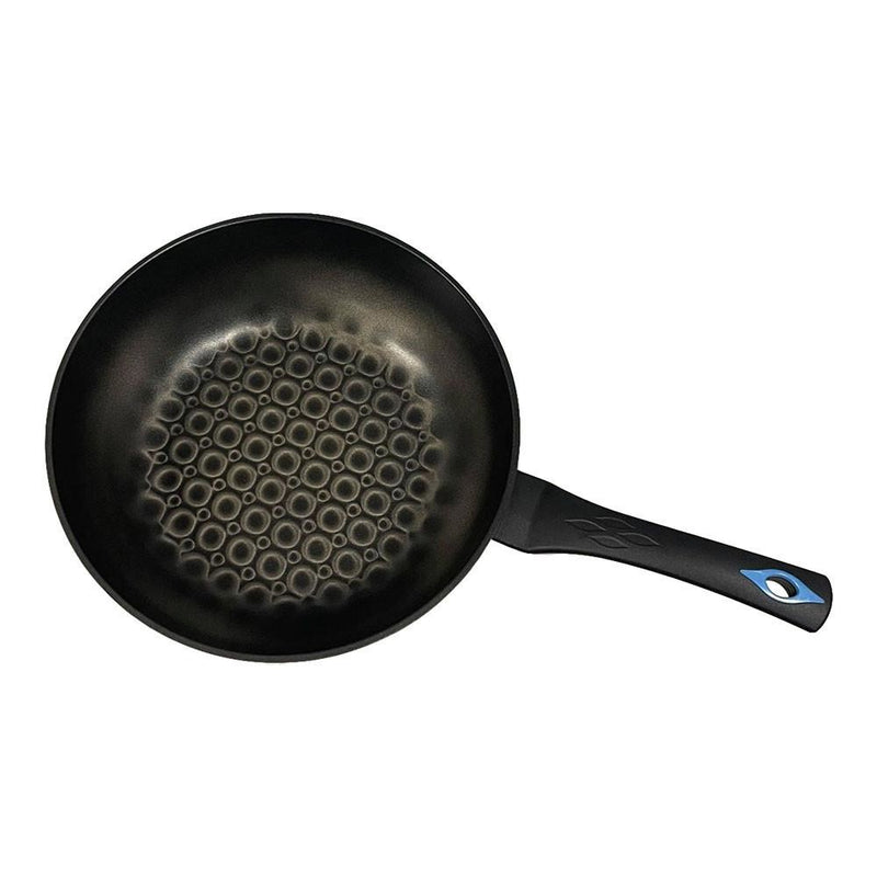 12" (30cm) Non-Stick Saute Wok Pan with 3D Diamond Coating – Made in Korea, Stir Fry Pan for Kitchen