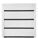 White 12” x 12” x 54” Revolving Slatwall Floor Display, Rotating 4-Sided Retail Merchandiser Stand Fixture for Store, Boutique & Trade Show