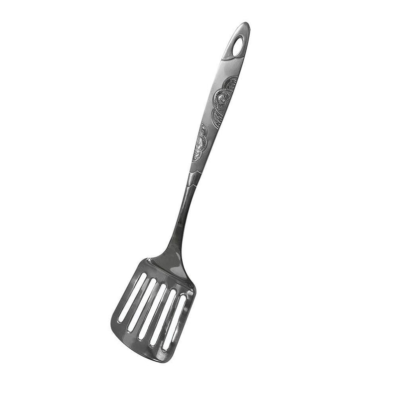12-3/4" Slotted Spatula stainless steel, Wide Metal with Hollow Long Handle Utensils