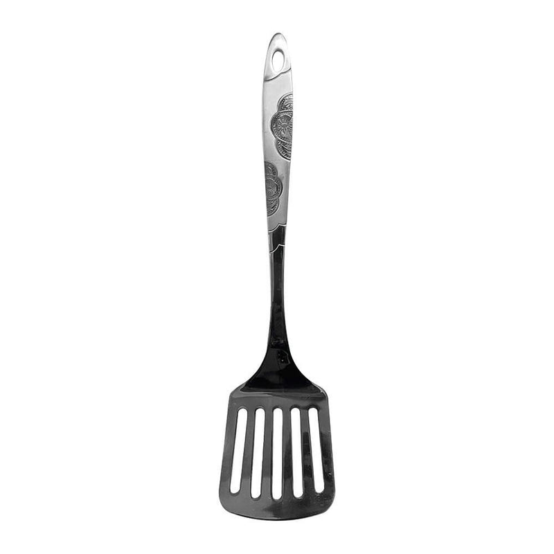 12-3/4" Slotted Spatula stainless steel, Wide Metal with Hollow Long Handle Utensils