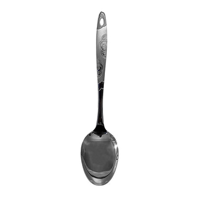 12.5" Stainless Steel Basting & Serving Spoon, Buffet Utensil for Cooking, Serving, Catering & Commercial Kitchen Use