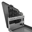 13 Pc HSS 1/16'' - 1/4'' By 64ths Jobber Drill Set Metal Index Straight Shank Drill