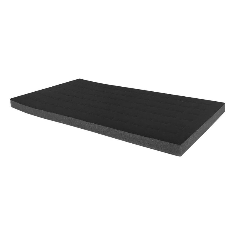 14 x 7-1/2 x 1/2 Black Velvet Foam 72 Slots Ring Insert Pad Display Tray Insert Showcase Box Collector Jewelry Case