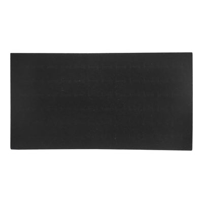 14 x 7-1/2 x 1/2 Black Velvet Foam 72 Slots Ring Insert Pad Display Tray Insert Showcase Box Collector Jewelry Case