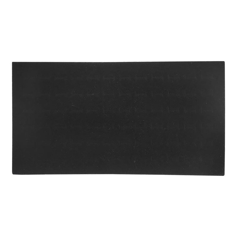 14 x 7-1/2 x 1/2 Black Velvet Foam 72 Slots Ring Insert Pad Display Tray Insert Showcase Box Collector Jewelry Case