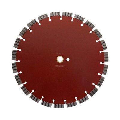 14''L x 14''W 15mm Rim Turbo Segmented Saw Blade Wet Dry Concrete High Speed Saw Walk Behind Shaw