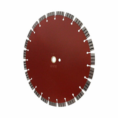 14''L x 14''W 15mm Rim Turbo Segmented Saw Blade Wet Dry Concrete High Speed Saw Walk Behind Shaw