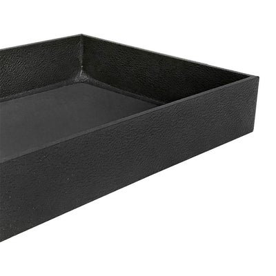 2" Deep Black Stackable Jewelry Tray – Organizer Display Case for Rings, Earrings, and Accessories