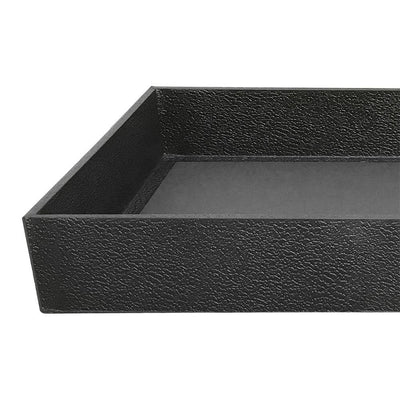 2" Deep Black Stackable Jewelry Tray – Organizer Display Case for Rings, Earrings, and Accessories