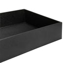 3" Deep Black Stackable Jewelry Tray – Organizer Display Case for Rings, Earrings, and Accessories