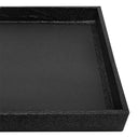 1" Deep Black Stackable Jewelry Tray, Organizer Display Case for Rings, Earrings & Accessories