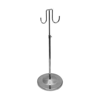 15''-28'' Adjustable Chrome 2-HOOK PURSE HANDBAG DISPLAY STAND Fixture Retail
