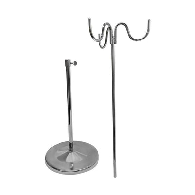 15''-28'' Adjustable Chrome 3-HOOK PURSE HANDBAG DISPLAY STAND Fixture Retail Store