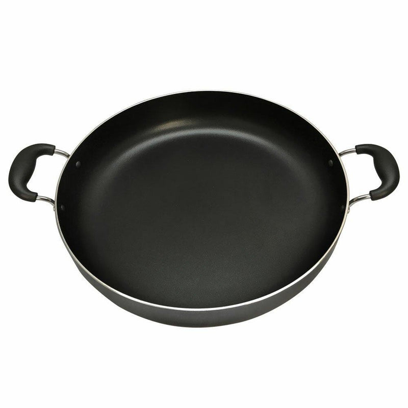 15.5"L x 10"W Aluminum Non Stick Coating Low Pot, 4 Quarts Stock Pot Wok Style